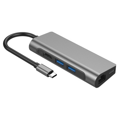 T703 TYPE-C  TO  RJ45+USB3.0*2+SD/TF+PD+HDMI