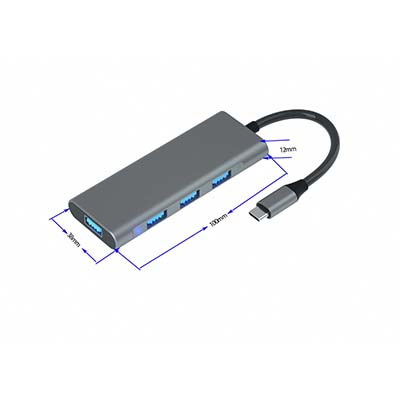 T412 TYPE-C TO HUB(USB3.0*4)