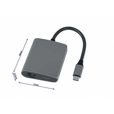 T201 TYPE-C TO PD+RJ45