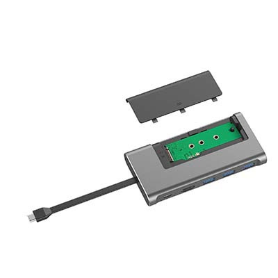 T517 TYPE-C TO PD+HUB(USB3.0*3)+HDMI+SDD固態硬盤