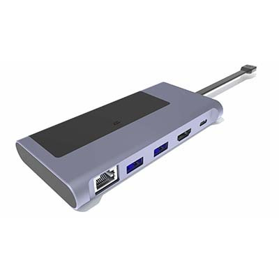 T518 TYPE-C TO PD+HUB(USB3.0*2)+HDMI+RJ45+SDD固態硬盤