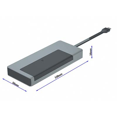 T519 TYPE-C TO PD+HUB(USB3.0*3)+HDMI+SDD固態硬盤