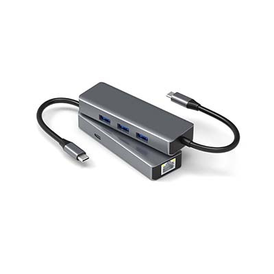 T528 TYPE-C  TO  PD+RJ45+USB3.0*3