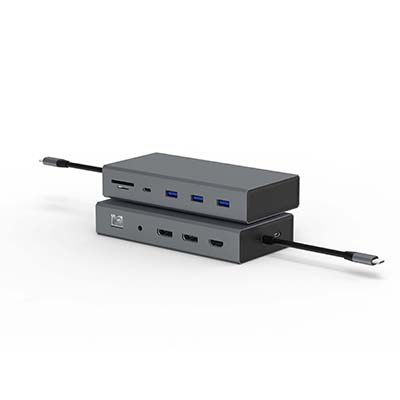 T1202 TYPE-C TO PD+SD/TF+USB3.0*3+RJ45+HDMI+DP+USB-C*2+耳機(jī)3.5mm